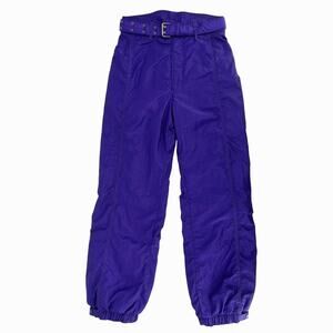 90s purple belted ski pants 1990s vintage